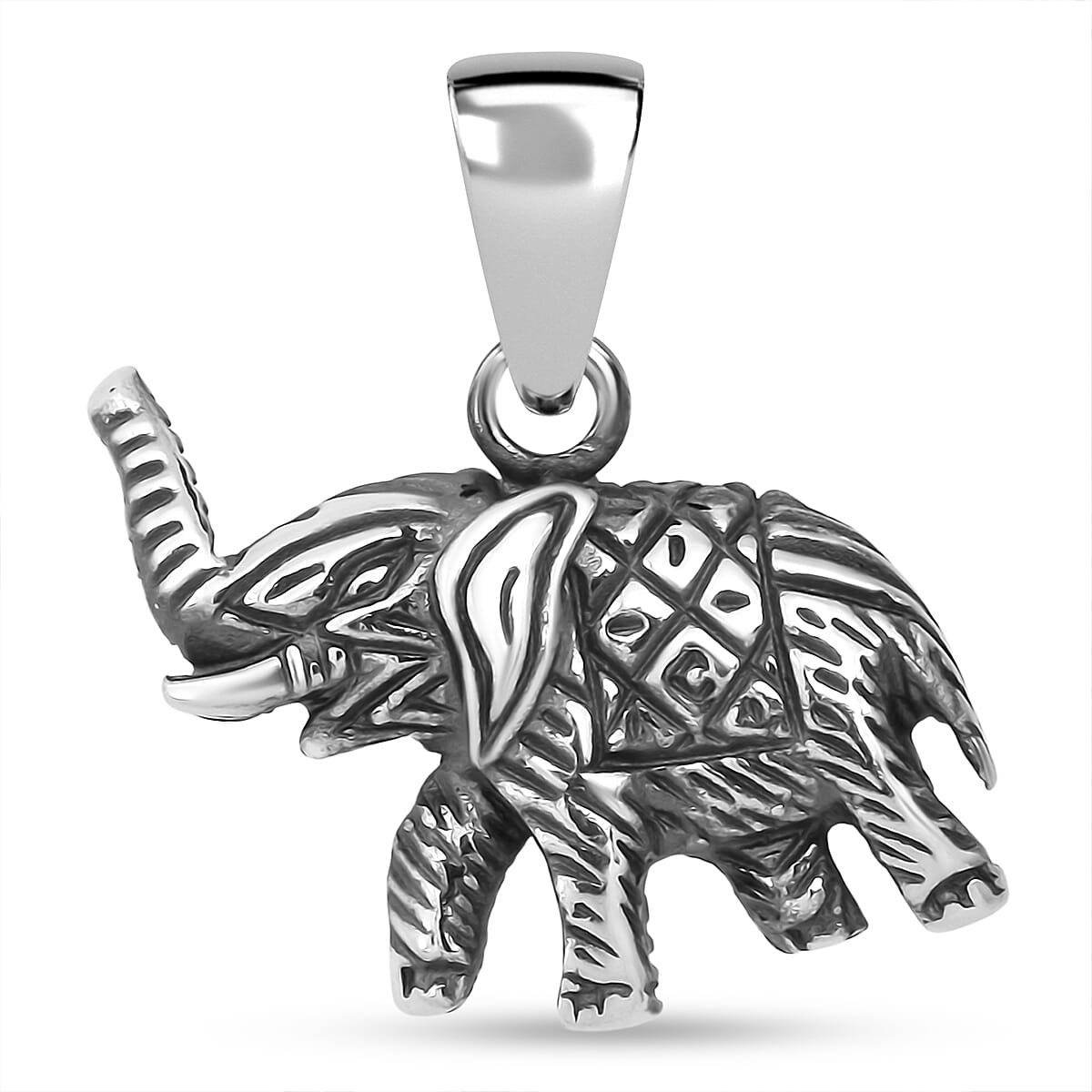 Sterling Silver Elephant Pendant 8296221 0
