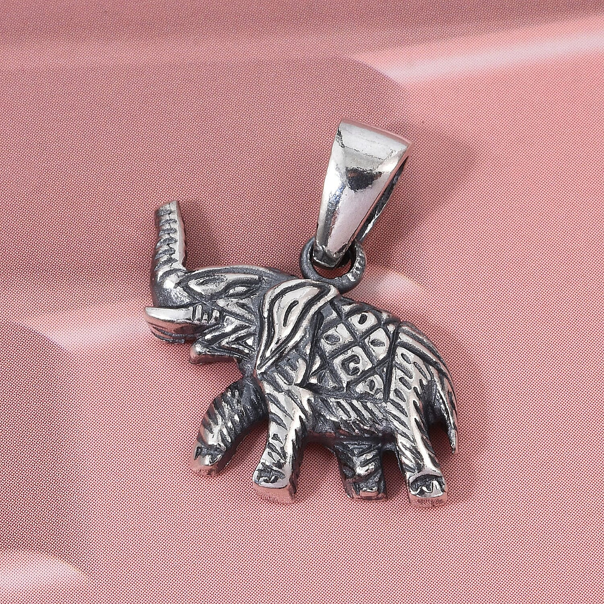 Sterling Silver Elephant Pendant 8296221 3