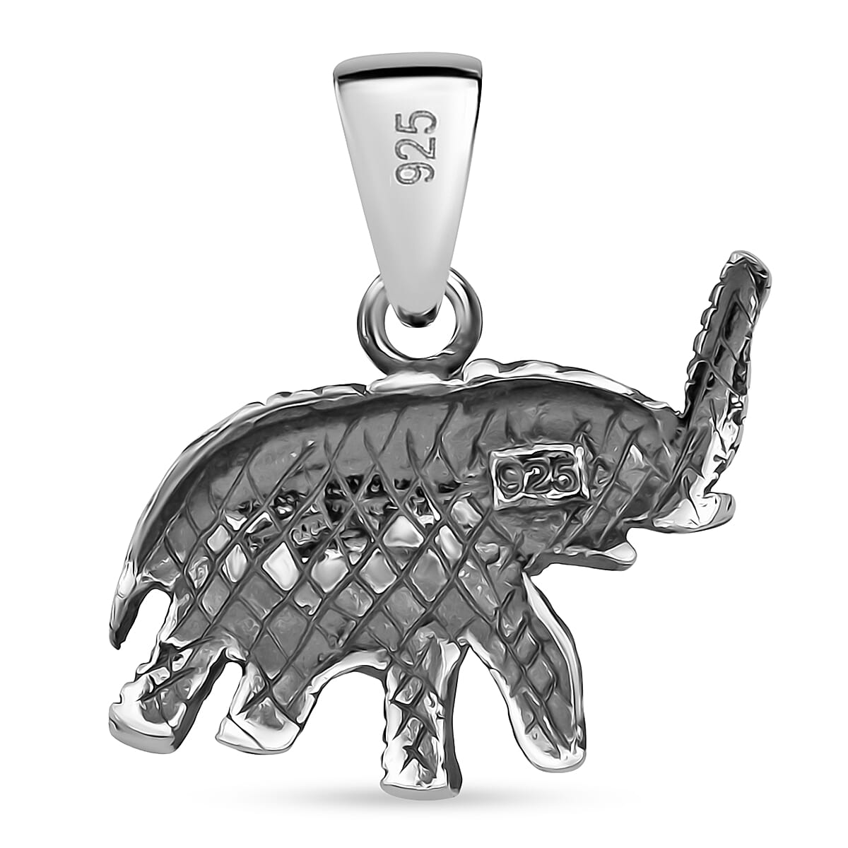 Sterling Silver Elephant Pendant 8296221 9