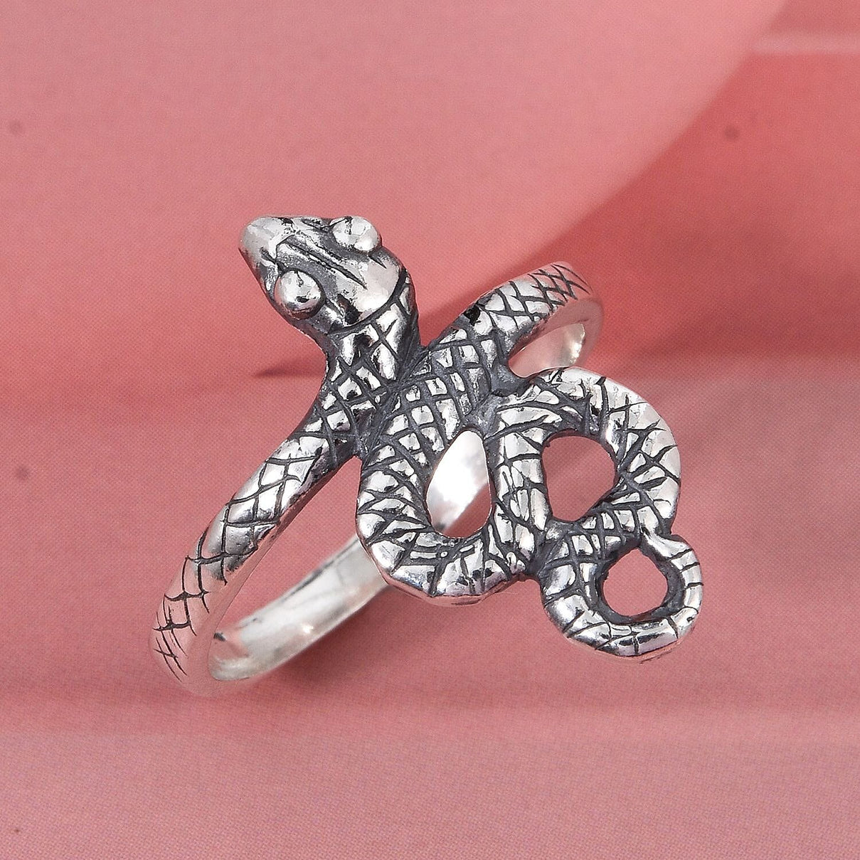 Treasure of Siam - Sterling Silver Snake Ring 8296209 1