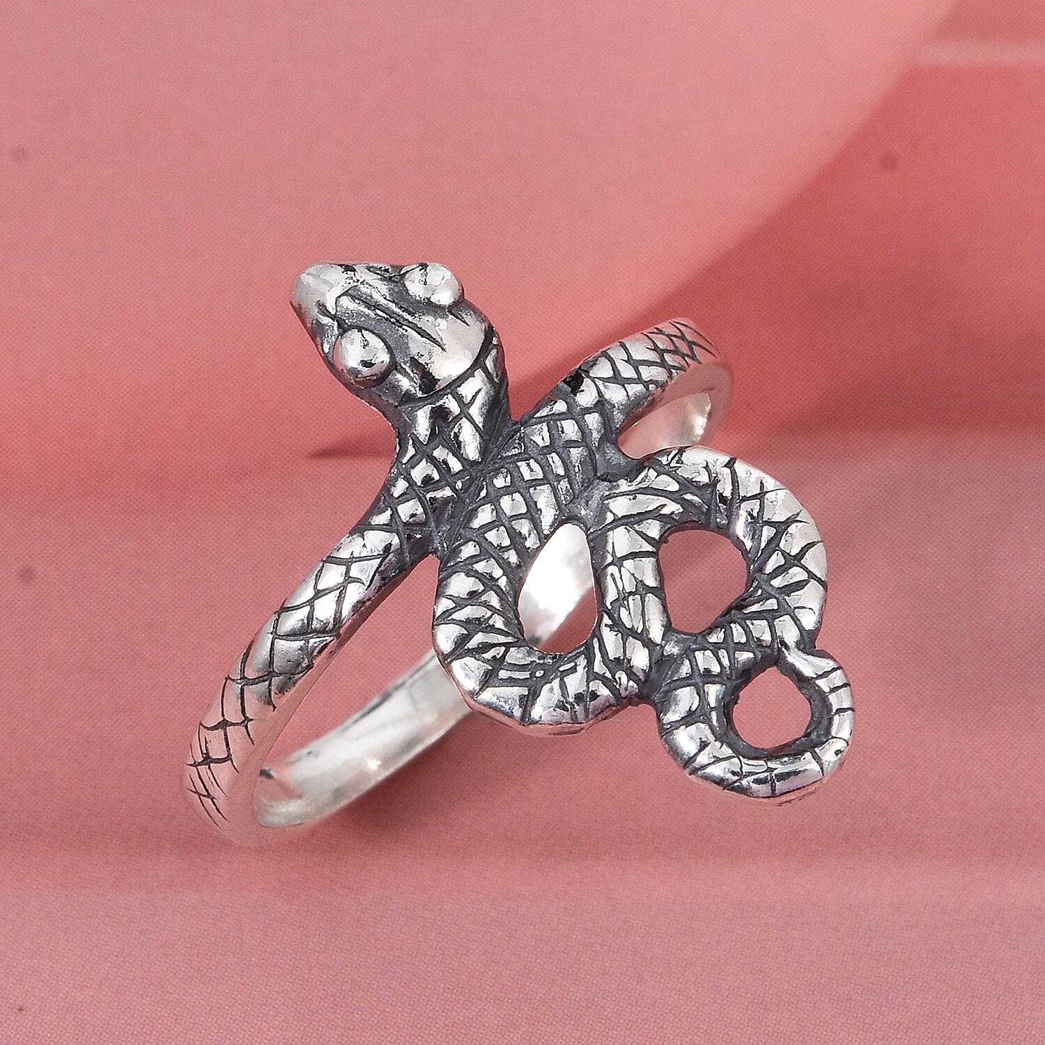 Treasure of Siam - Sterling Silver Snake Ring 8296209 1