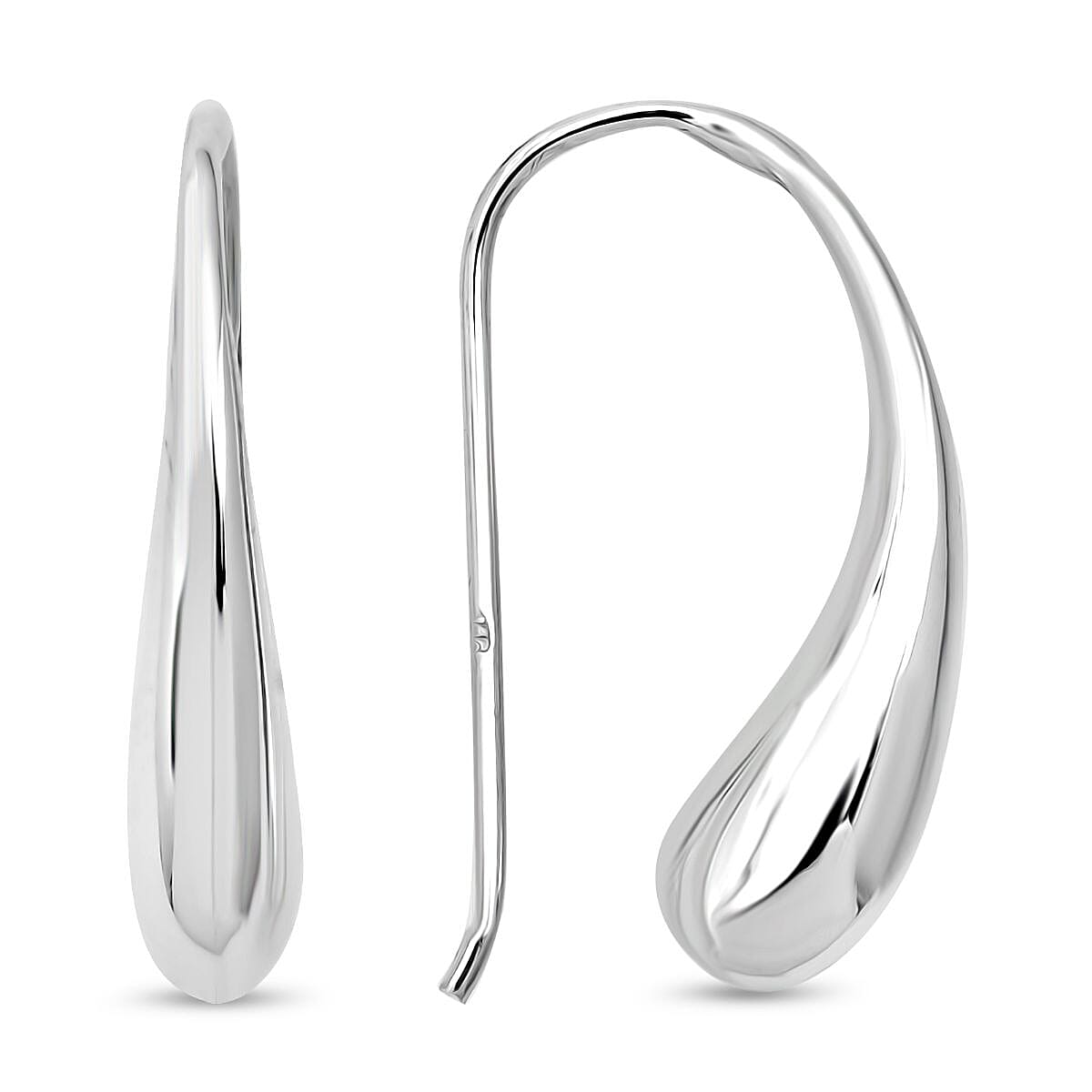 Treasure of Siam Sterling Silver Teardrop Earring with Hook 8296225 0