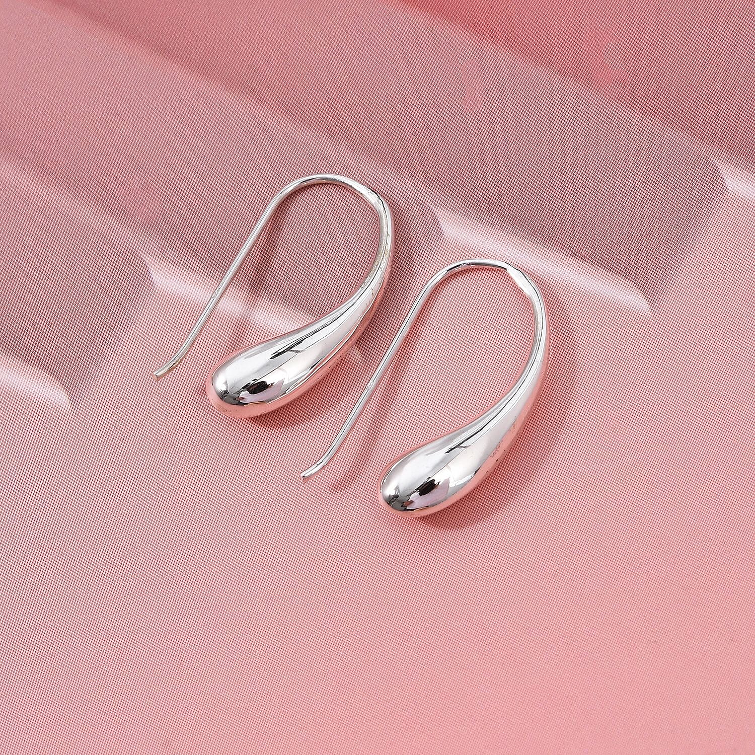 Treasure of Siam Sterling Silver Teardrop Earring with Hook 8296225 2
