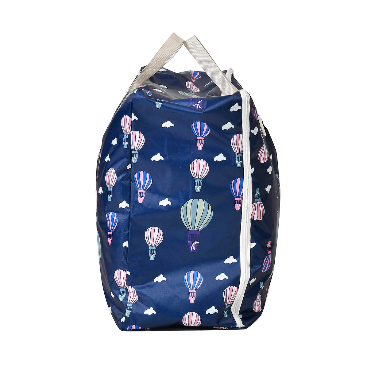 Set of 3 Hot Air Balloon Printed Storage Bags - Navy 7695282 3