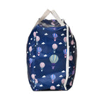 Set of 3 Hot Air Balloon Printed Storage Bags - Navy