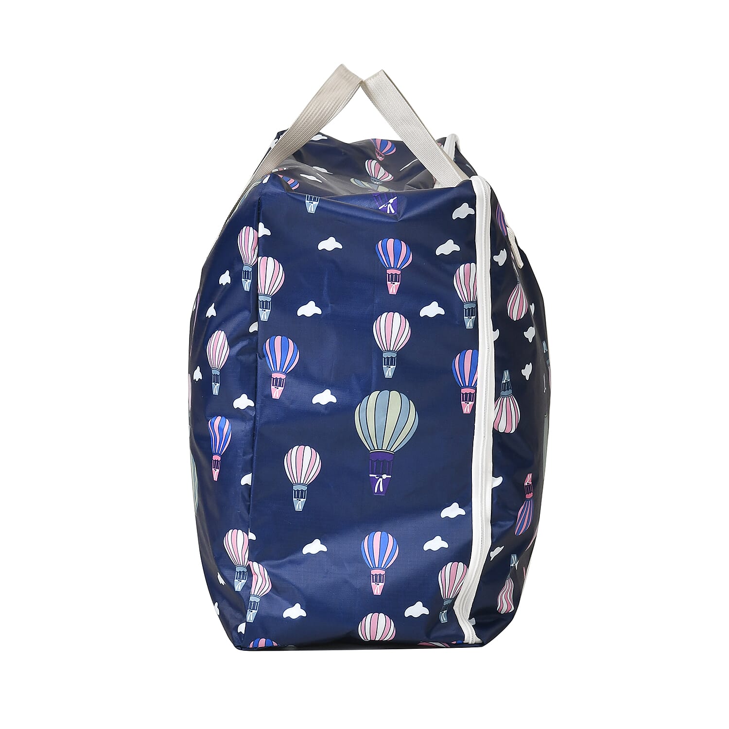 Set of 3 Hot Air Balloon Printed Storage Bags - Navy 7695282 3