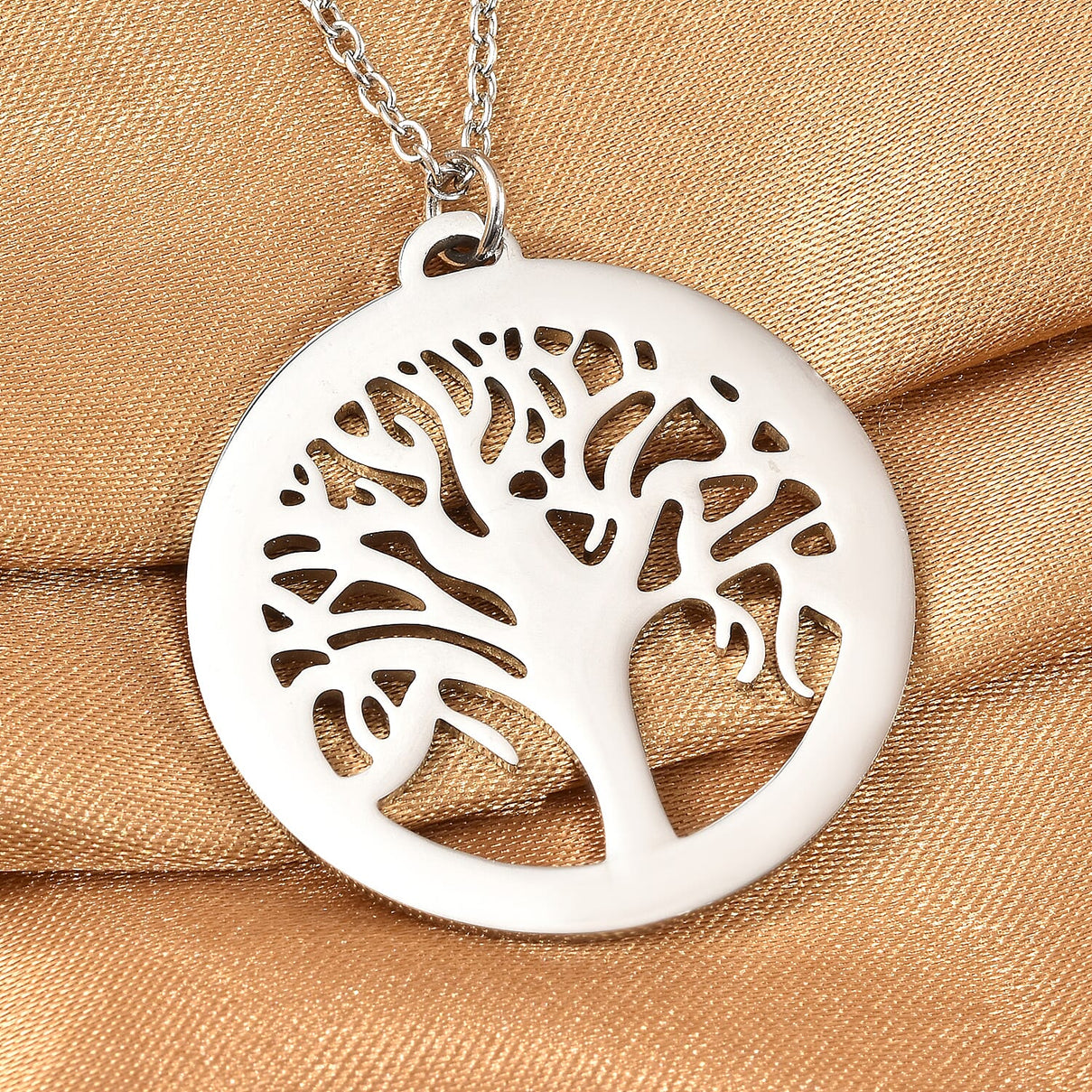 Tree of Life Necklace Size 20 in Silver Tone 6851177 3