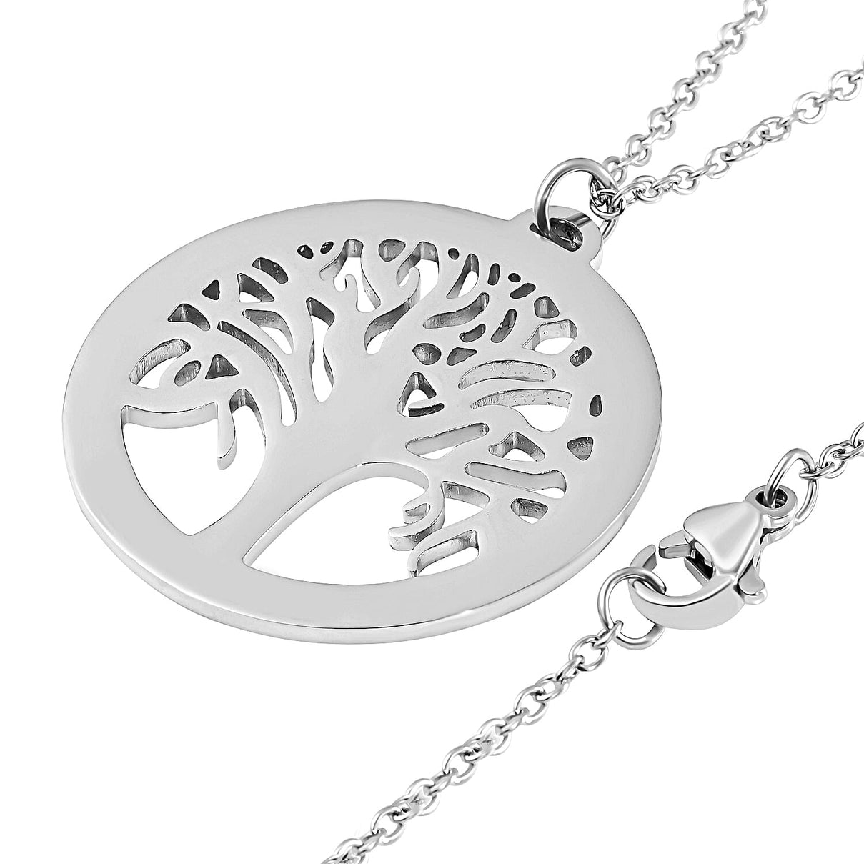 Tree of Life Necklace Size 20 in Silver Tone 6851177 4