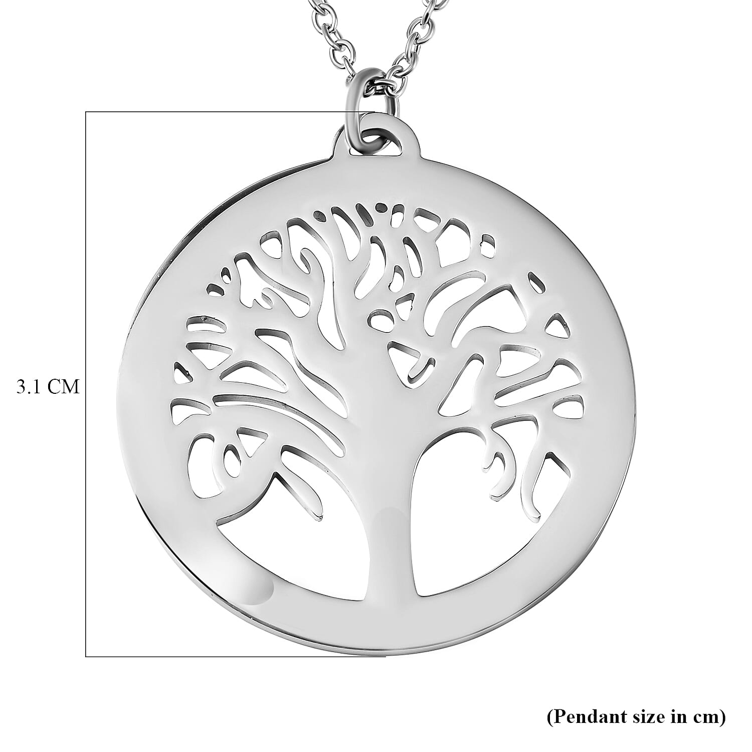Tree of Life Necklace Size 20 in Silver Tone 6851177 5
