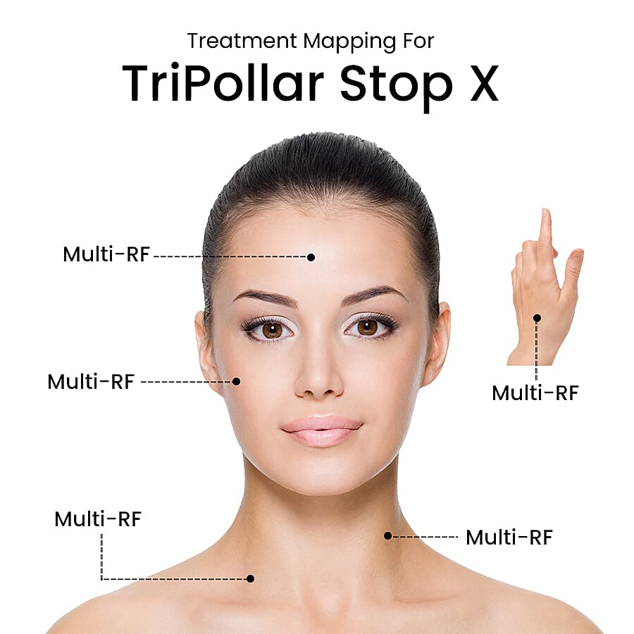 TriPollar Stop X KIT: Includes TriPollar Stop X Anti-ageing Device, Power Adapters and Skin Preparation Gel - 50ml 8960348 4