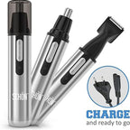 SCHON 3 in 1 Nose, Ear - Hair Trimmer - Black