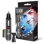 SCHON 3 in 1 Nose, Ear - Hair Trimmer - Black