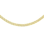 9K Yellow Gold Triple Curb Chain With Lobster Clasp (Size - 18)