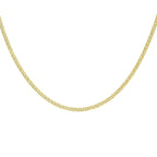 9K Yellow Gold Triple Curb Chain With Lobster Clasp (Size - 18)