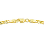 9K Yellow Gold Triple Curb Chain With Lobster Clasp (Size - 18)
