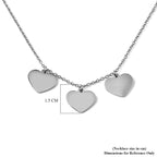 Heart Charm Necklace (Size - 20) in Stainless Steel