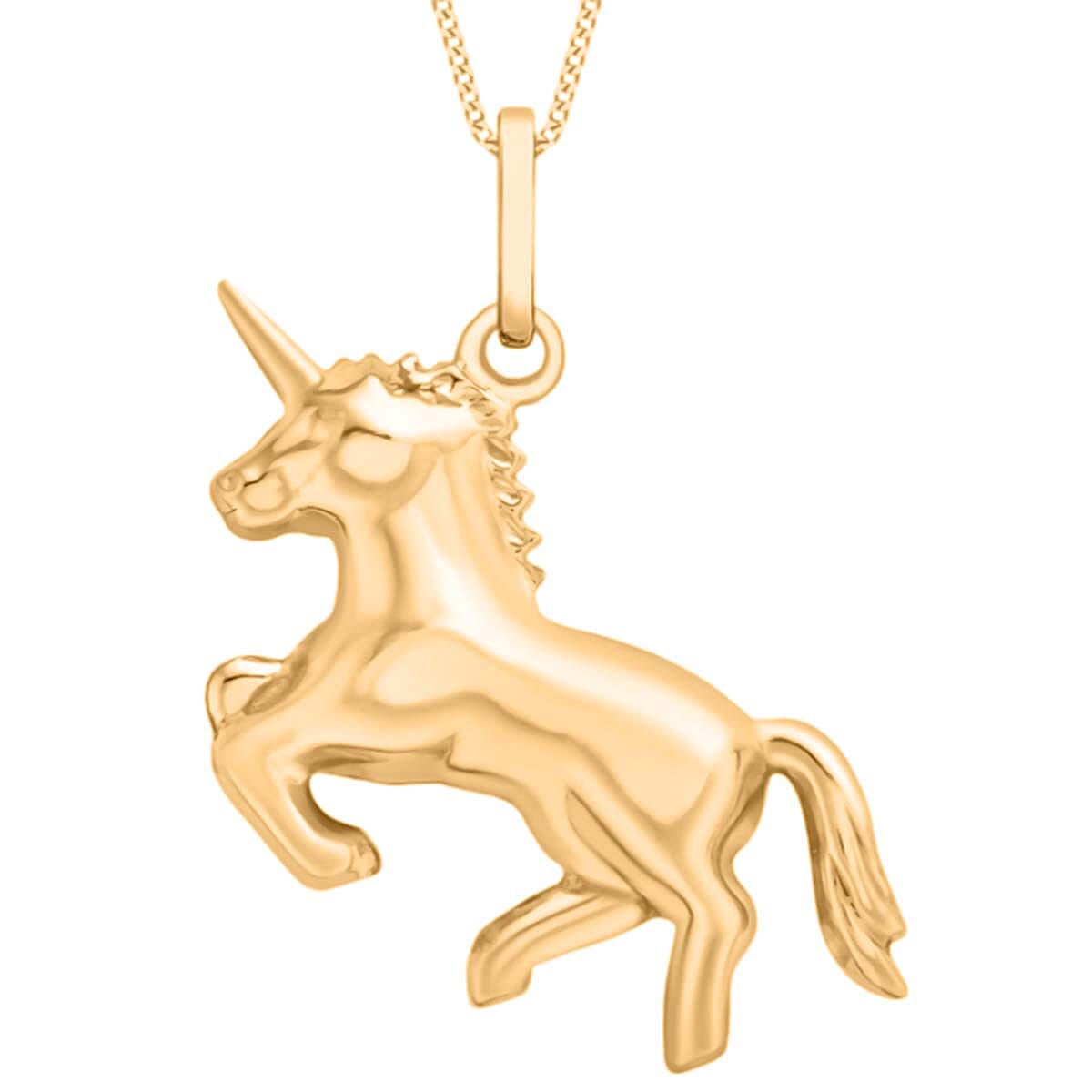Tucson Close Out - 9K Yellow Gold Unicorn Pendant 8071970 0