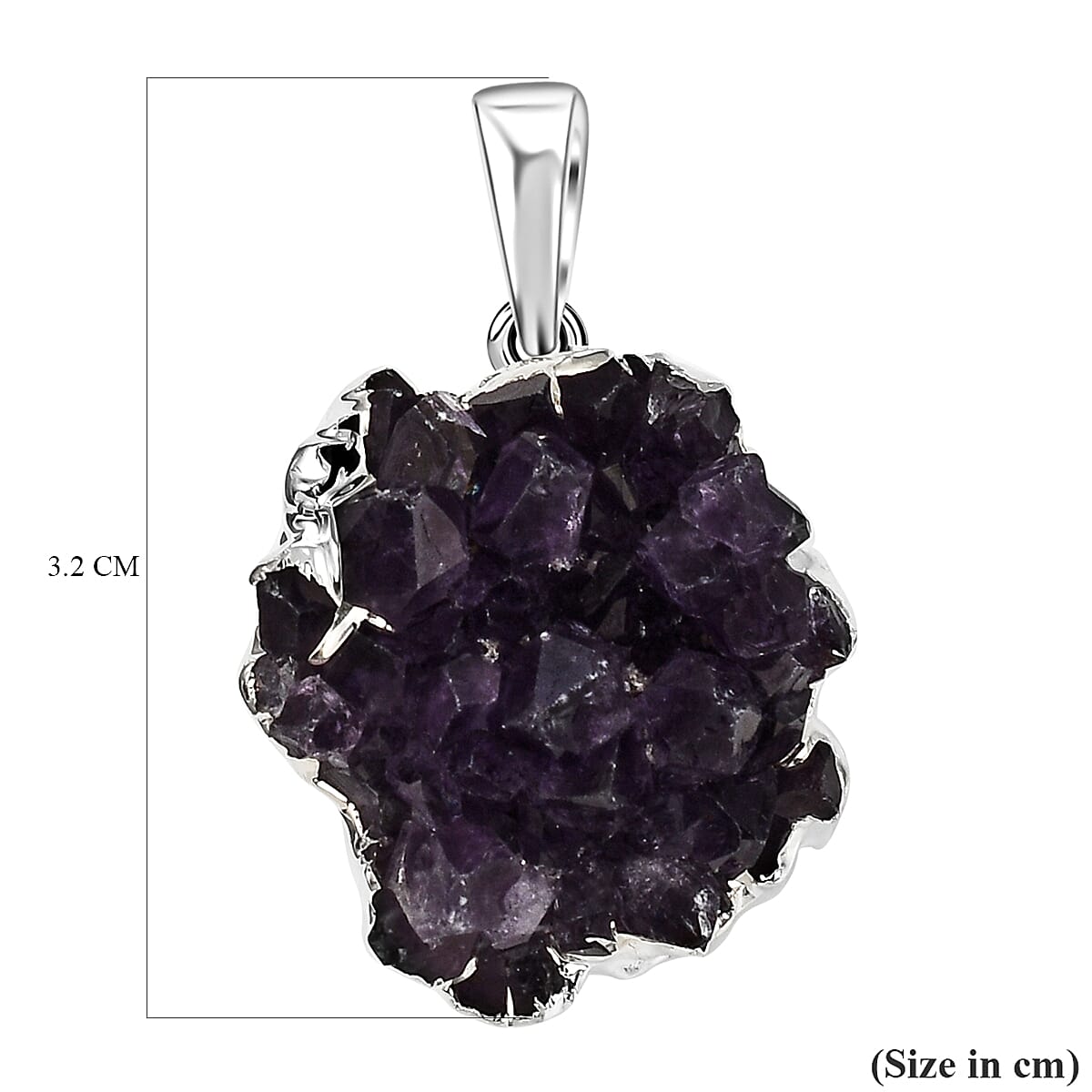 Tucson Find- Amethyst Crystal Pendant 7795070 3