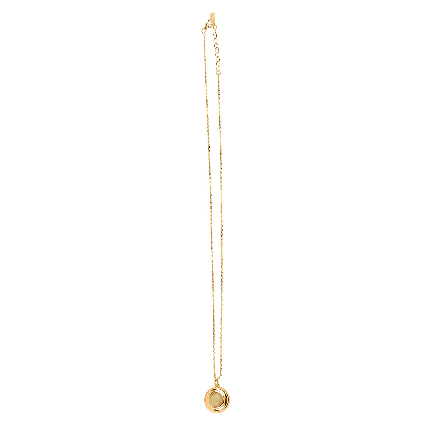 Tucson Find - Butterscotch Amber Pendant with Chain (Size 16-1 Ext.) Sterling Silver 3.75 Ct. 8219696 2