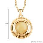 Tucson Find - Butterscotch Amber Pendant with Chain (Size 16-1 Ext.) Sterling Silver 3.75 Ct.
