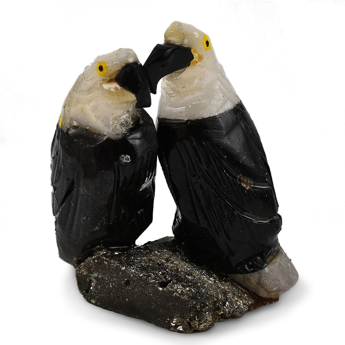 Tucson Find - Gem Decor Duck Couple Figurine - Black 7776406 0