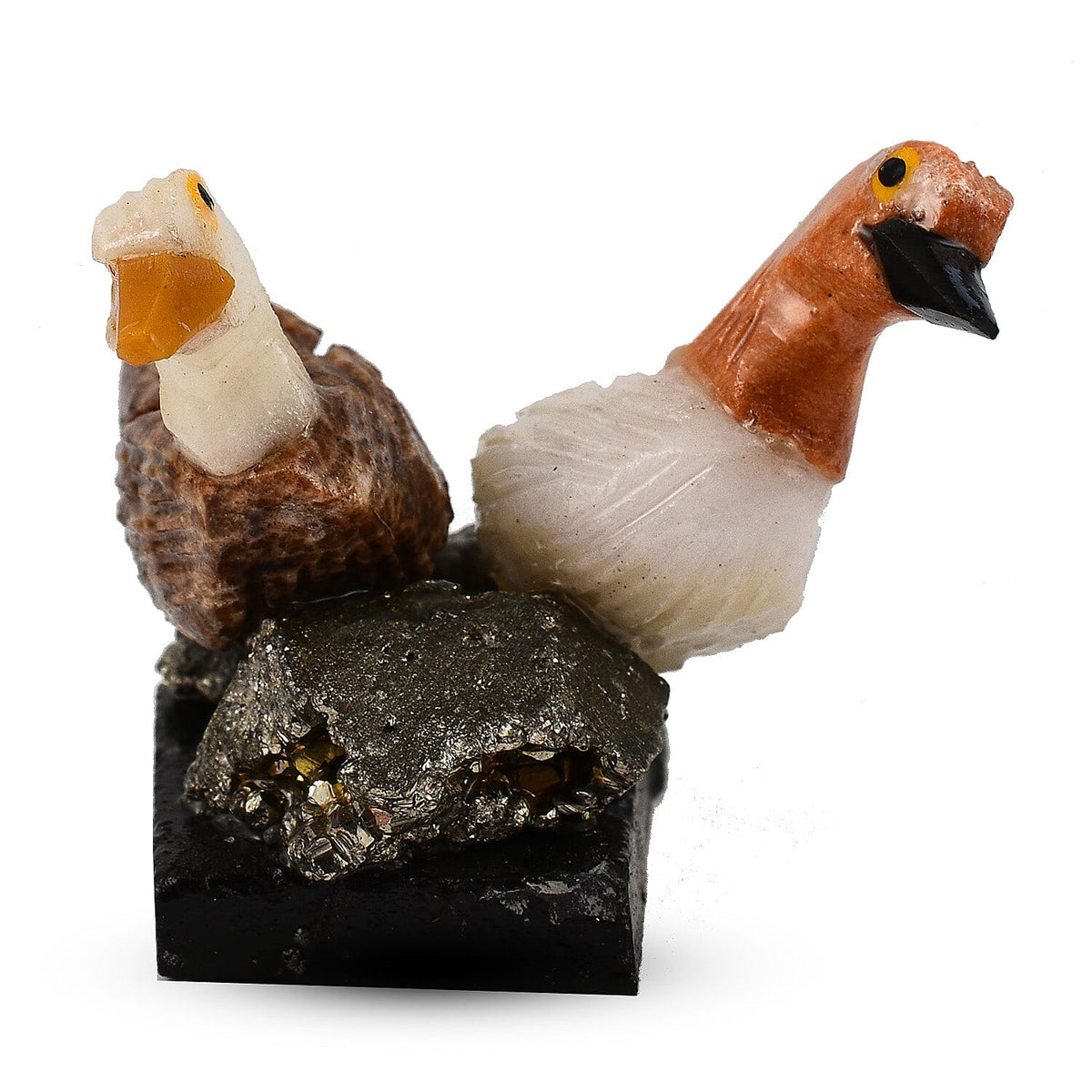 Tucson Find - Gem Decor Duck Couple Figurine (Length 4.5 cm, Height - 8.5 Cm) - Multi Colour 7776417 1