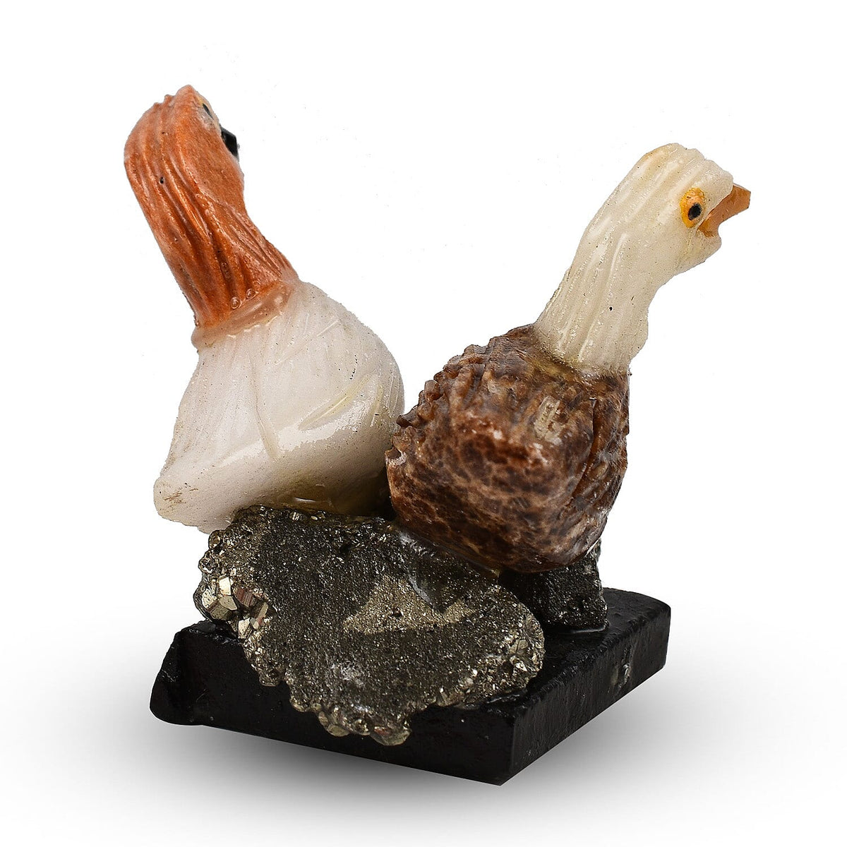 Tucson Find - Gem Decor Duck Couple Figurine (Length 4.5 cm, Height - 8.5 Cm) - Multi Colour 7776417 3
