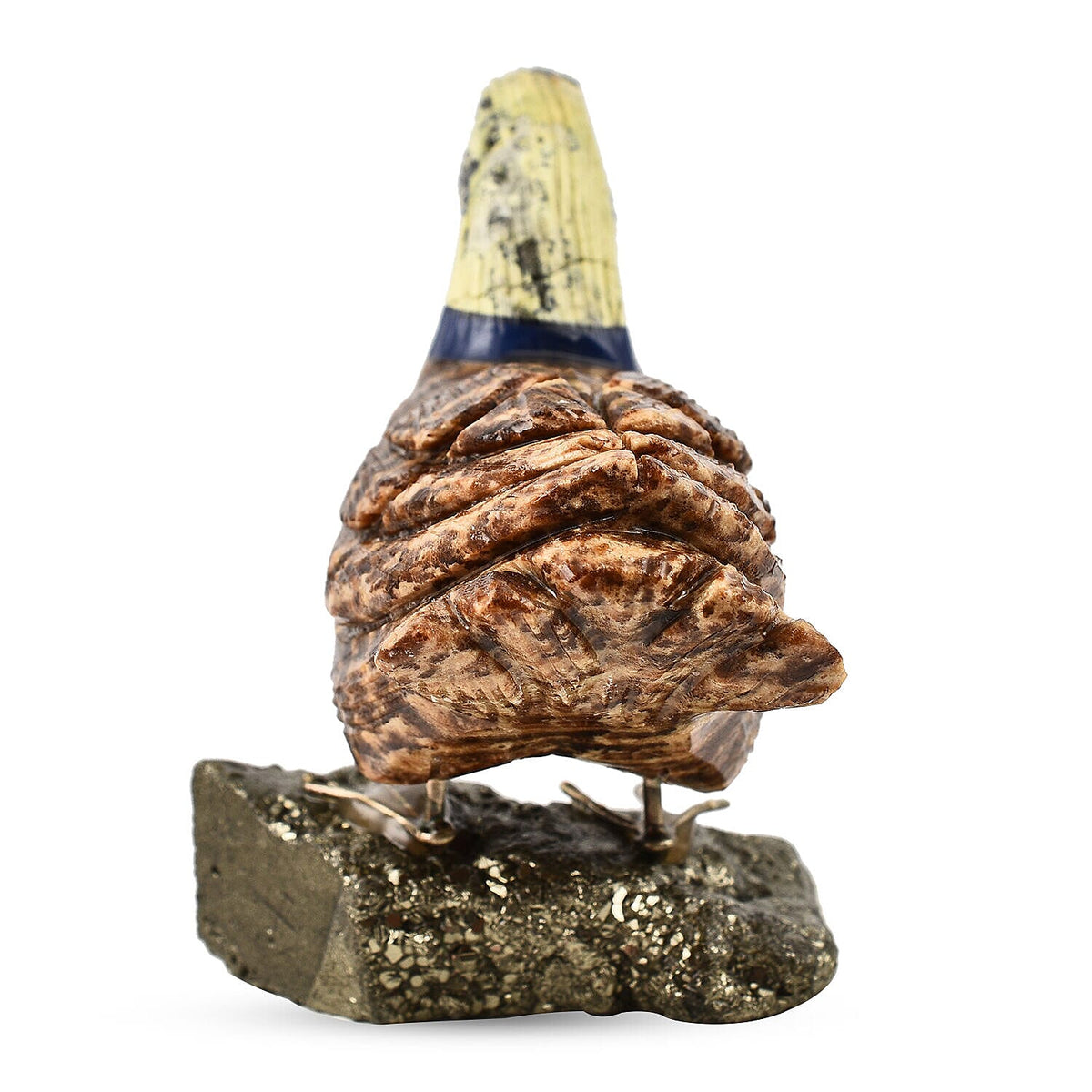 Tucson Find - Gem Decor Duck Figurine (Length 4.5 cm, Height - 8.5 Cm) - Brown 7507154 3