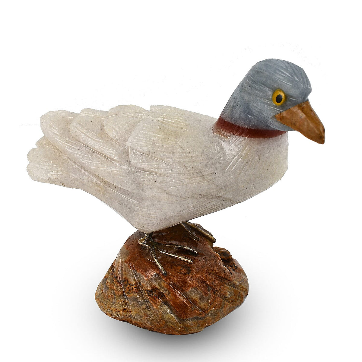 Tucson Find - Gem Decor Duck Figurine (Length 4.5 cm, Height - 8.50 Cm) - White 7776405 0