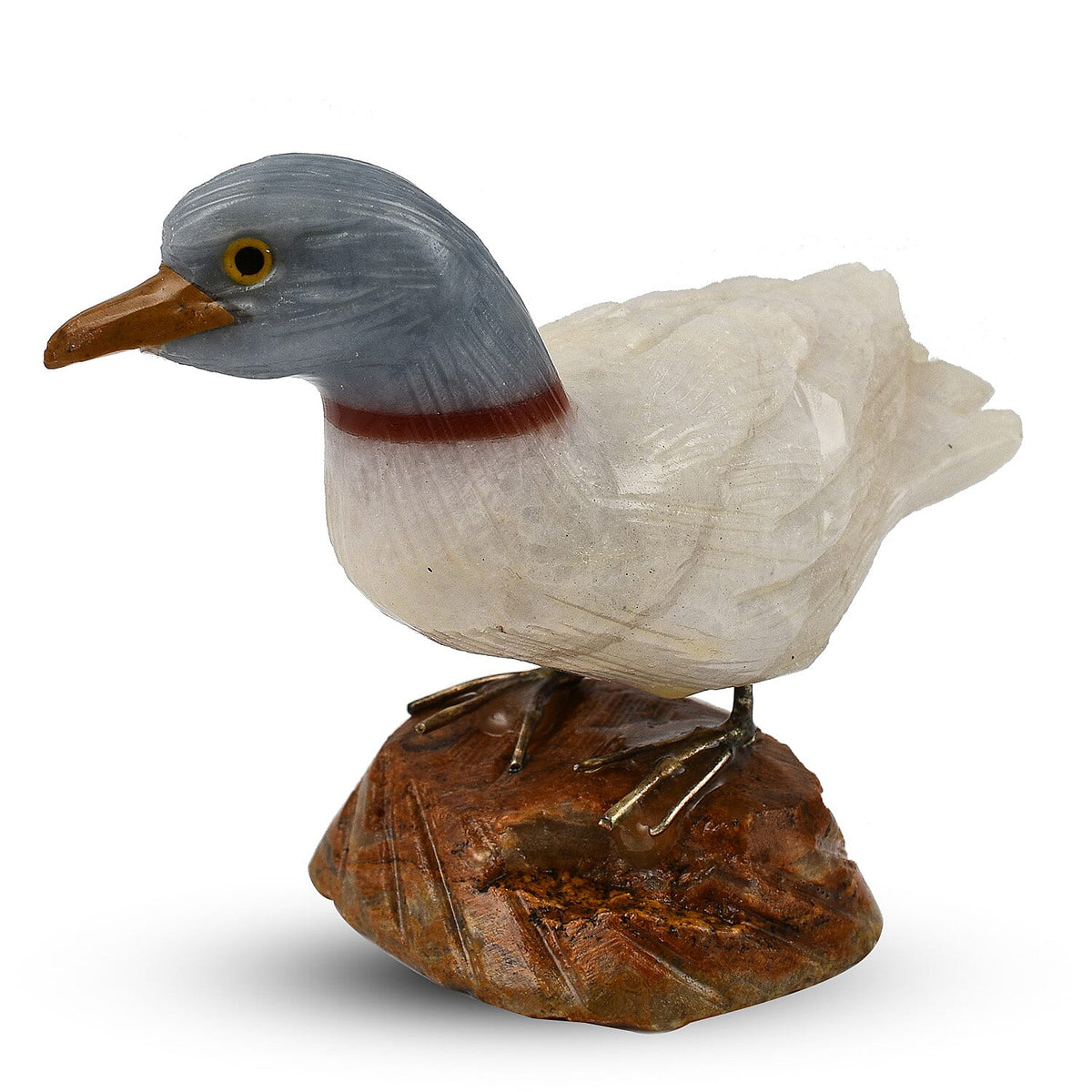 Tucson Find - Gem Decor Duck Figurine (Length 4.5 cm, Height - 8.50 Cm) - White 7776405 3