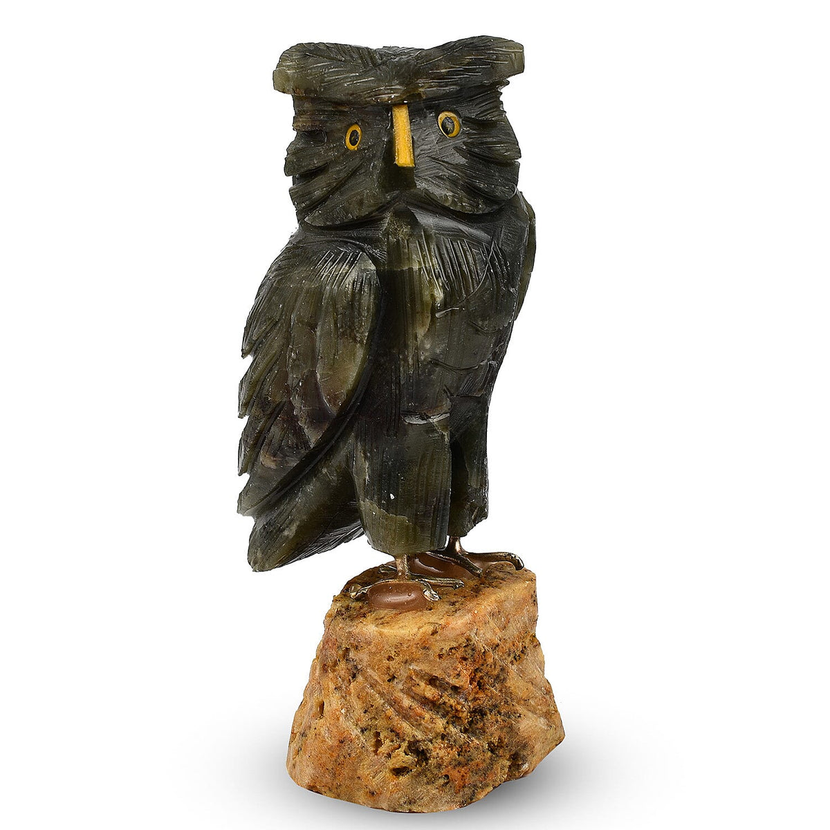 Tucson Find - Gem Decor Owl Figurine - Green 7507145 0