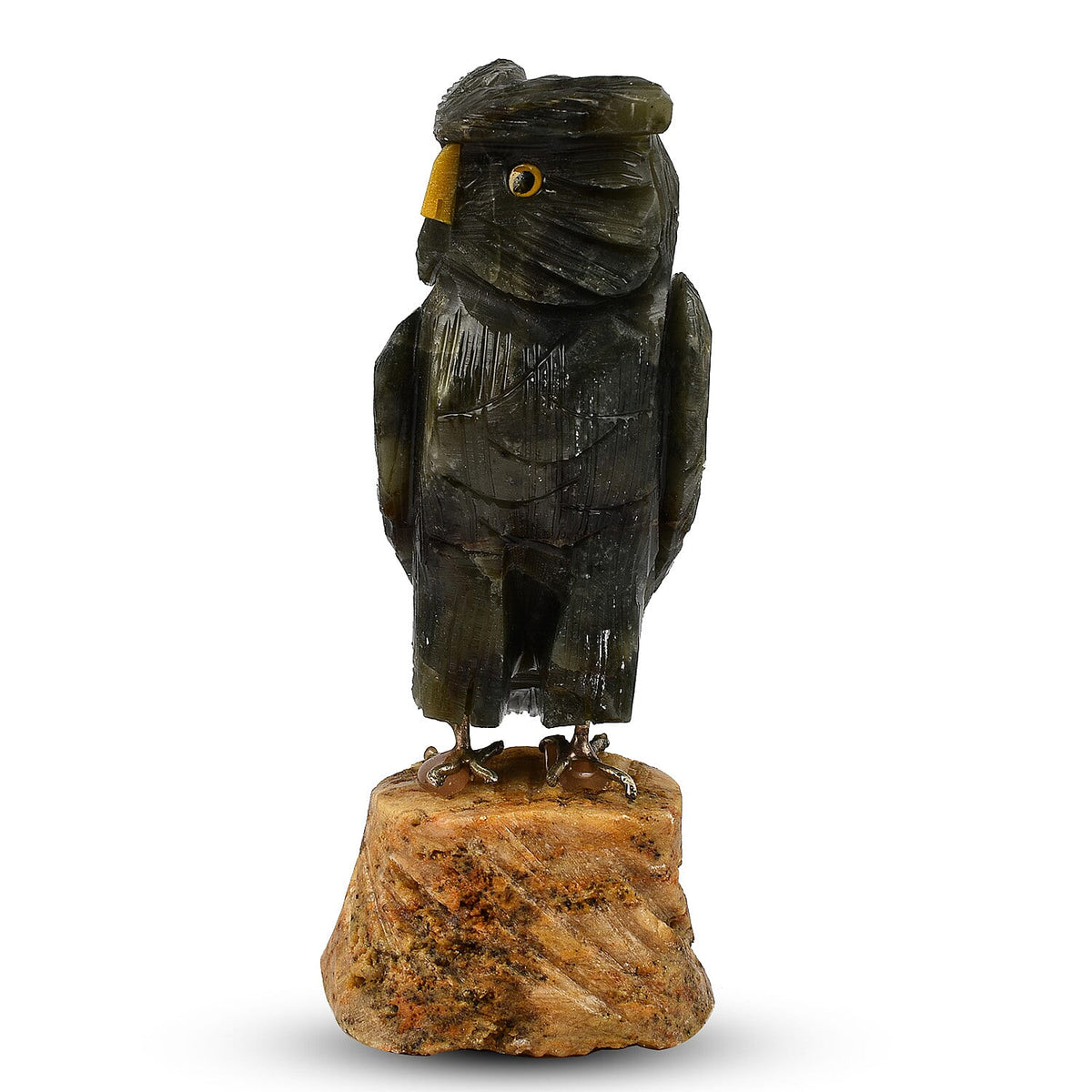 Tucson Find - Gem Decor Owl Figurine - Green 7507145 2