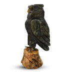 Tucson Find -- Gem Decor Owl Figurine (Length 3.5 cm, Height - 10 Cm) - Green
