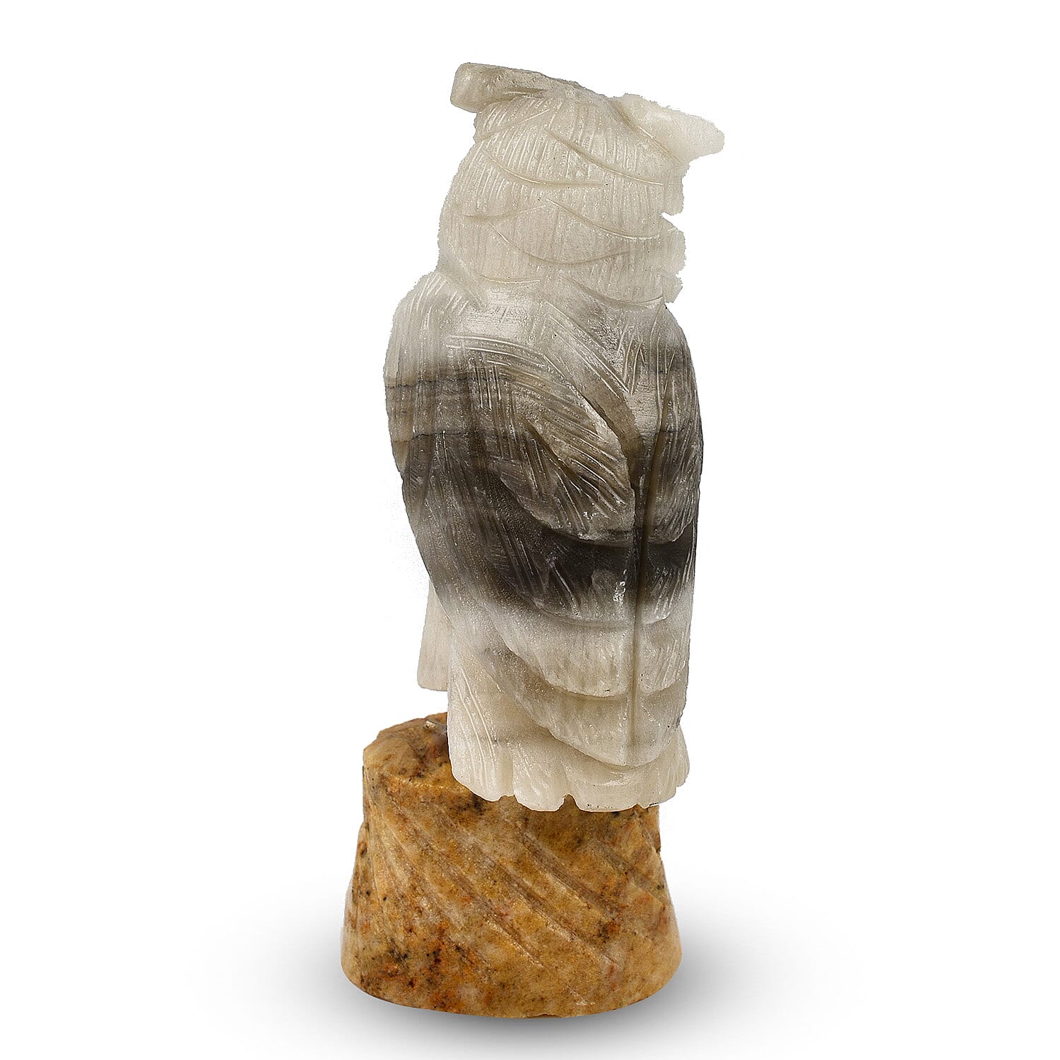 Tucson Find - Gem Decor Owl Figurine (Length 3.5 cm, Height - 10 Cm) - Grey 7776402 3