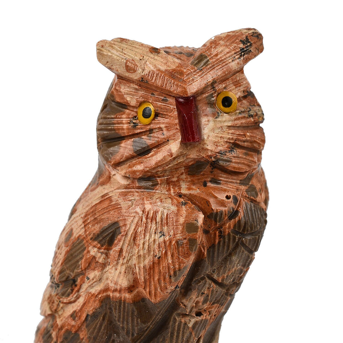 Tucson Find - Gem Decor Owl Figurine (Length 3.5 cm, Height - 10 Cm) - Peach 7776403 1