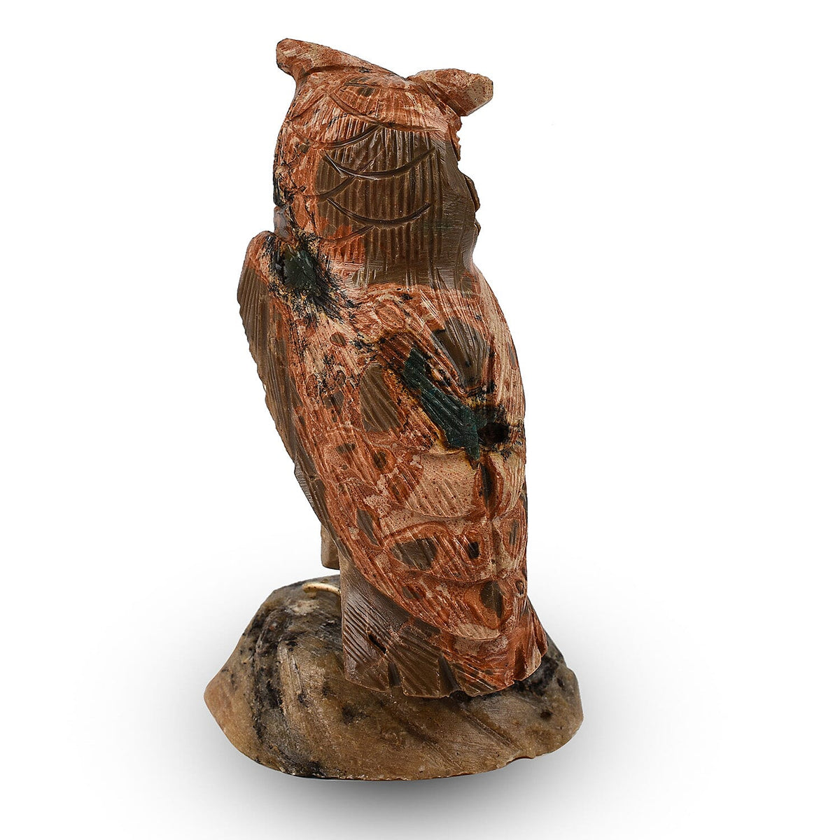 Tucson Find - Gem Decor Owl Figurine (Length 3.5 cm, Height - 10 Cm) - Peach 7776403 4