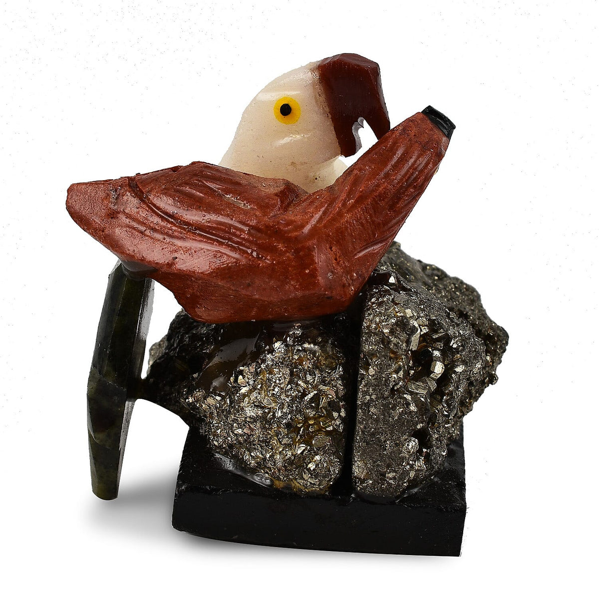 Tucson Find - Gem Decor Parrot Couple Figurine (Length 4.0 cm, Height - 12.0 Cm) - Multi 7776419 1