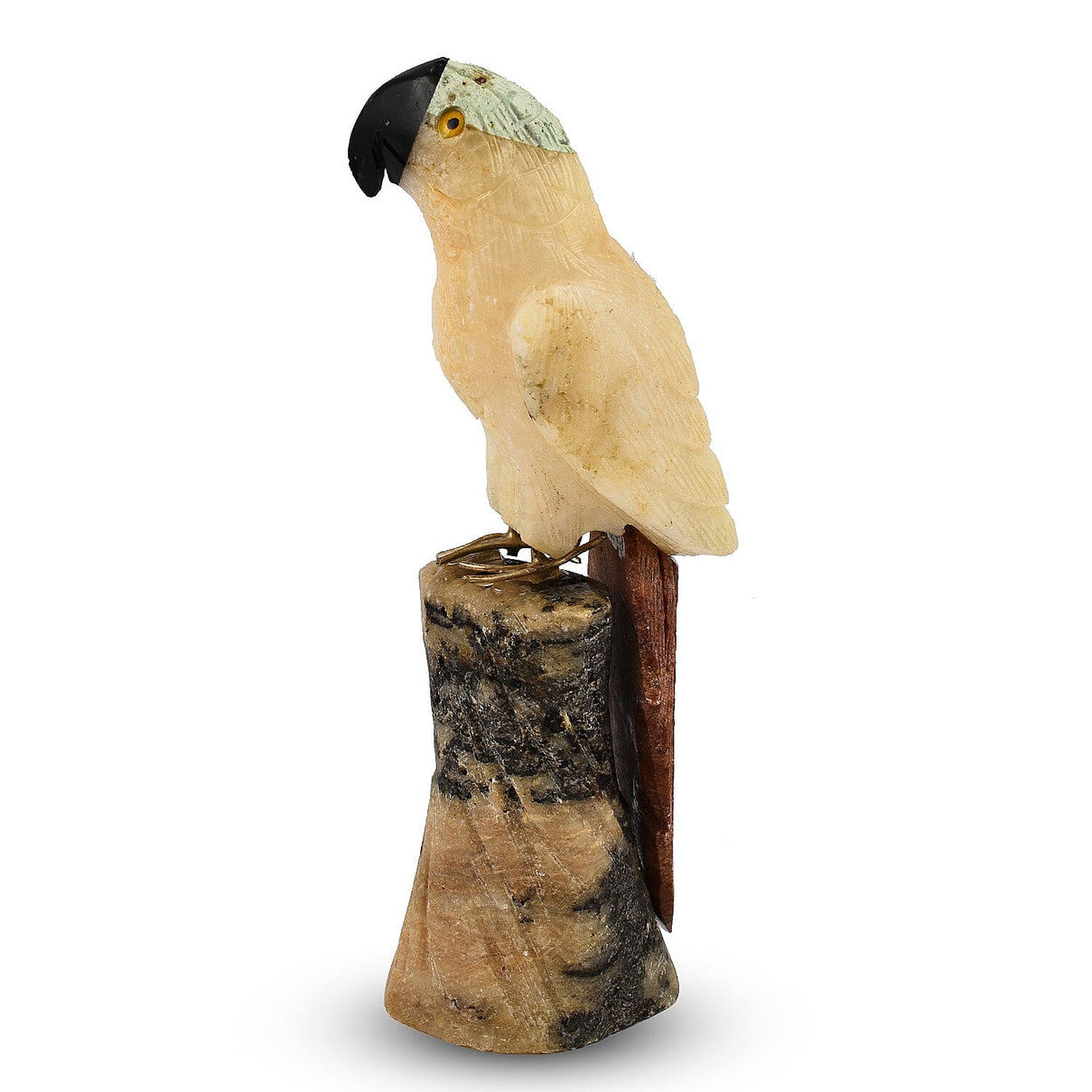 Tucson Find - Gem Decor Parrot Figurine - White 7507164 2