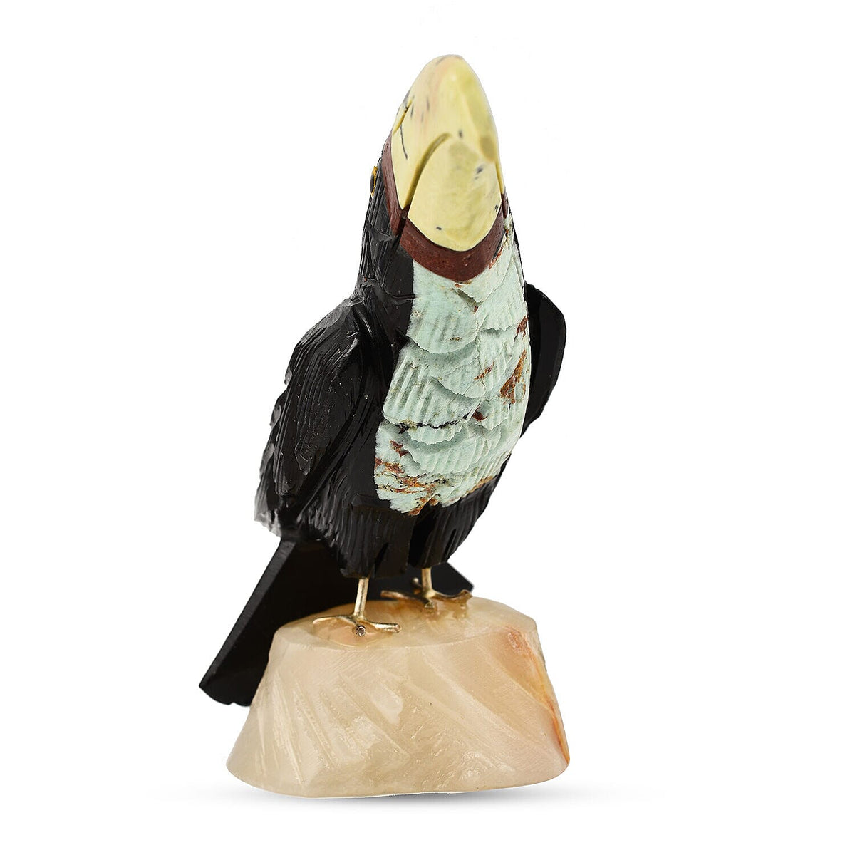 Tucson Find - Gem Decor Toucan Figurine (Length 4.5 cm, Height - 9.9 Cm) - Black 7507157 1