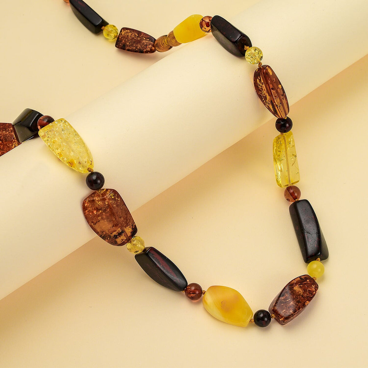 Tucson Gem Find- Rare Size Amber Beads Necklace (Size 28) 7747260 1