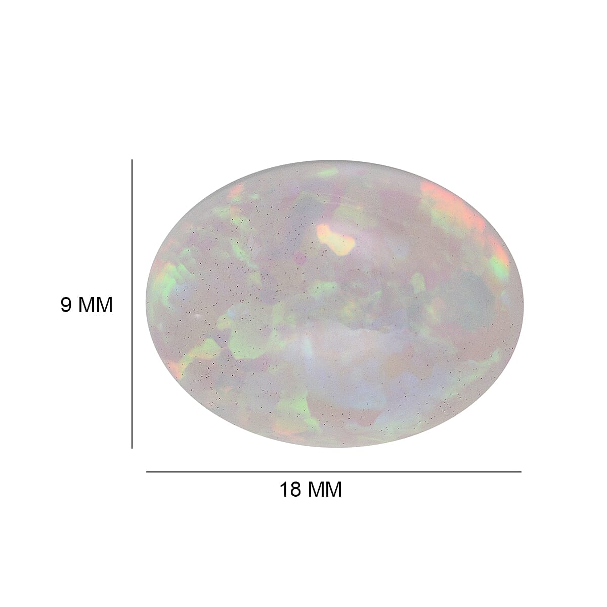 Tucson Rare Find - 10 Ct. AAAA Ethiopian Opal Loose Gemstone in Oval Shape 7716031 11