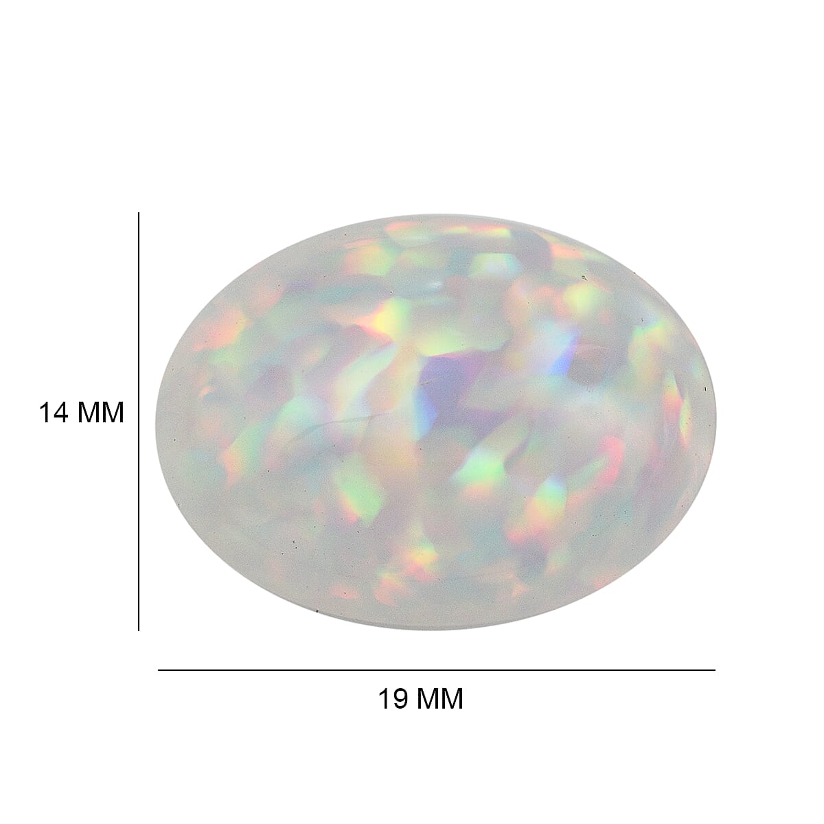 Tucson Rare Find - 10 Ct. AAAA Ethiopian Opal Loose Gemstone in Oval Shape 7716031 6