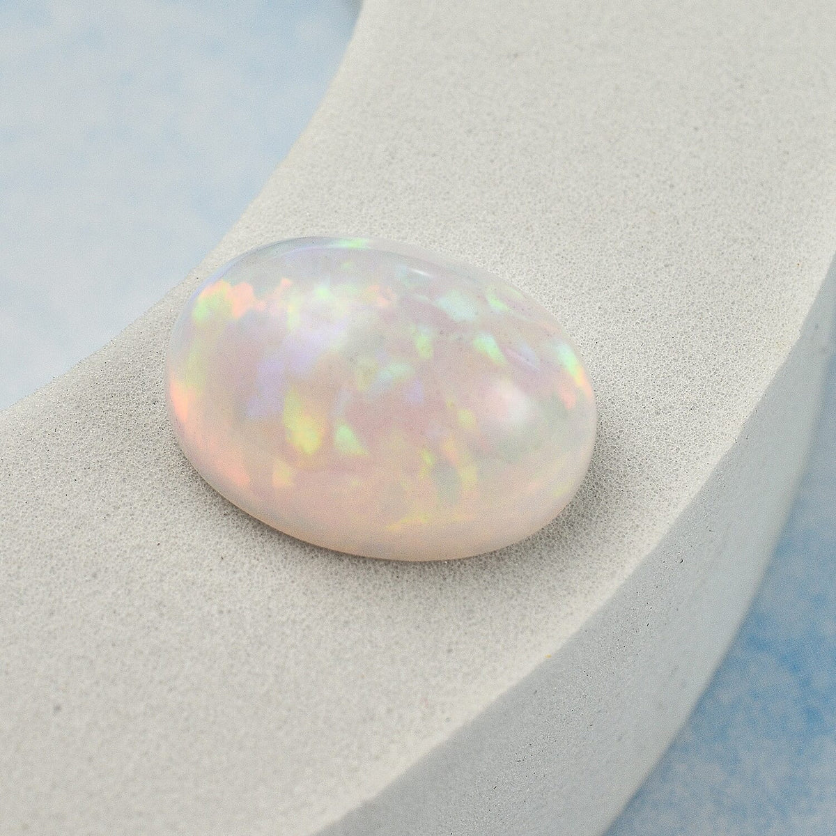 Tucson Rare Find - 10 Ct. AAAA Ethiopian Opal Loose Gemstone in Oval Shape 7716031 8