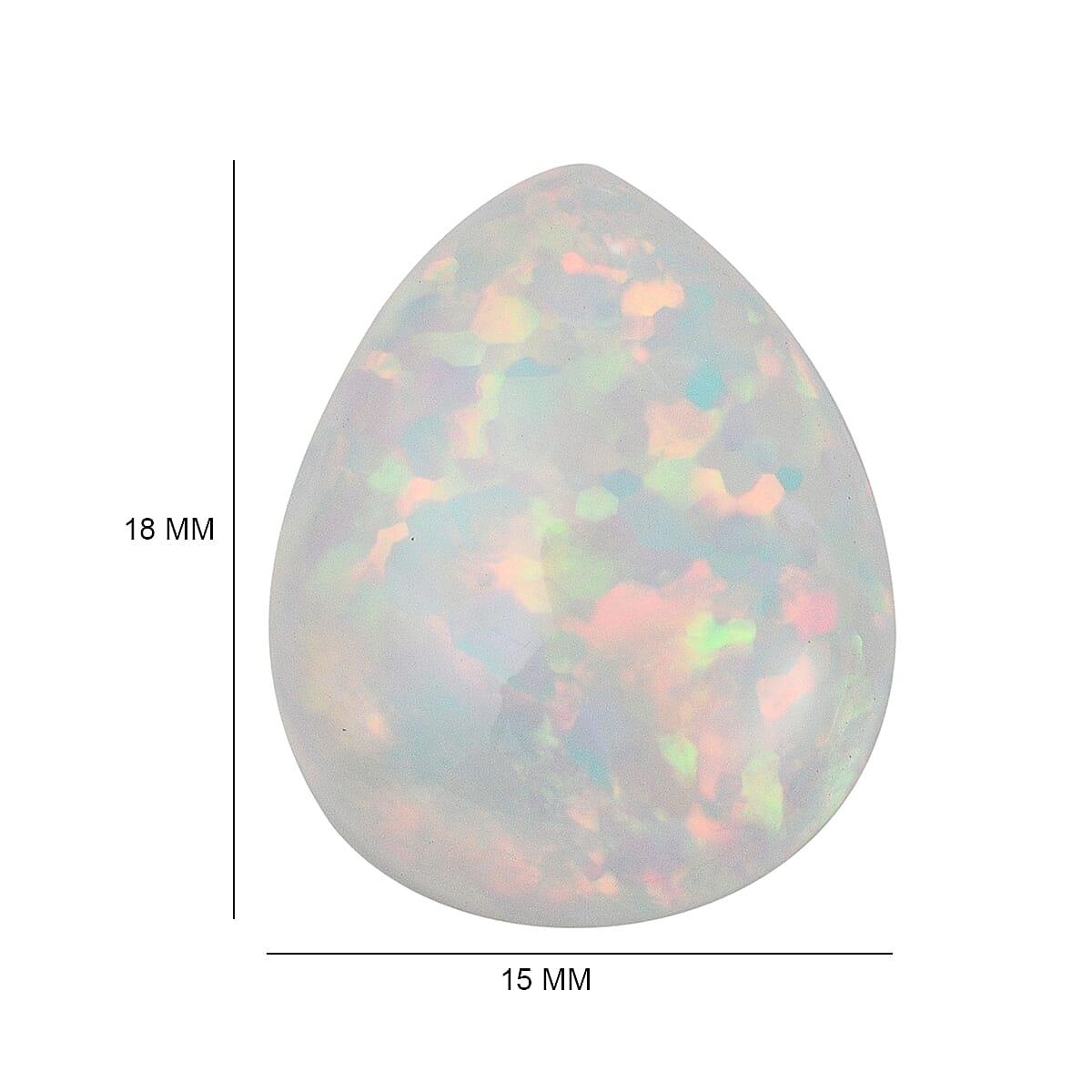 Tucson Rare Find - 10 Ct. AAAA Ethiopian Opal Loose Gemstone in Pear Shape 7716038 4