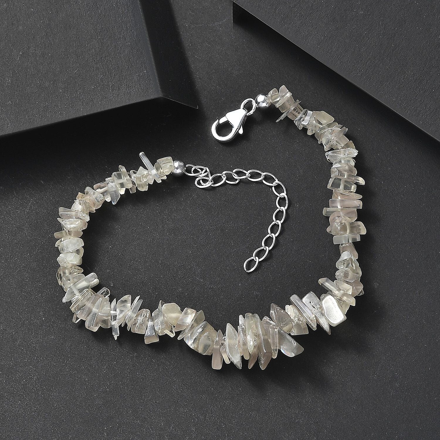 Turkizite Bracelet (Size - 7.5-2 Ext) in Rhodium Overlay Sterling Silver 65.00 Ct. 8021959 2
