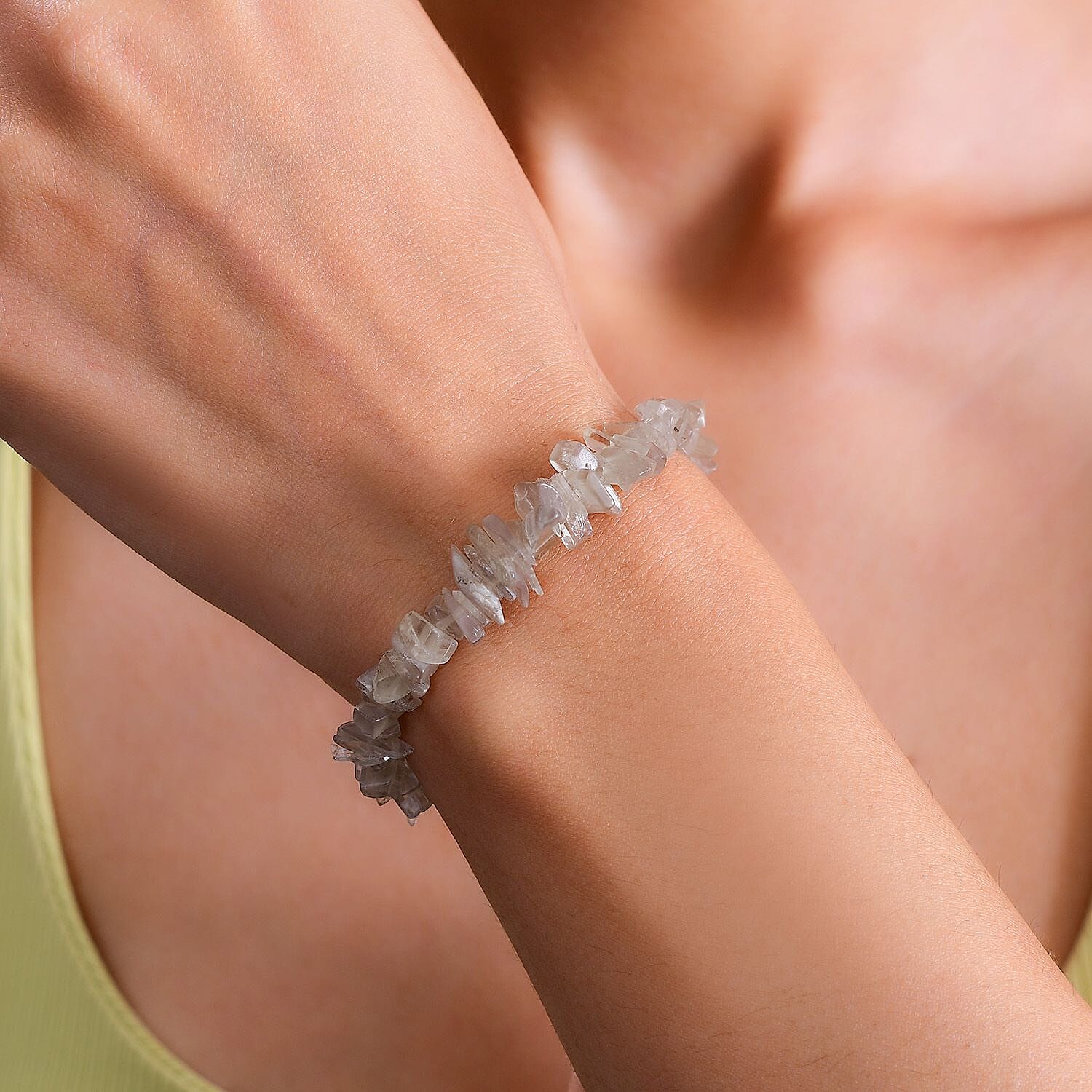Turkizite Bracelet (Size - 7.5-2 Ext) in Rhodium Overlay Sterling Silver 65.00 Ct. 8021959 3