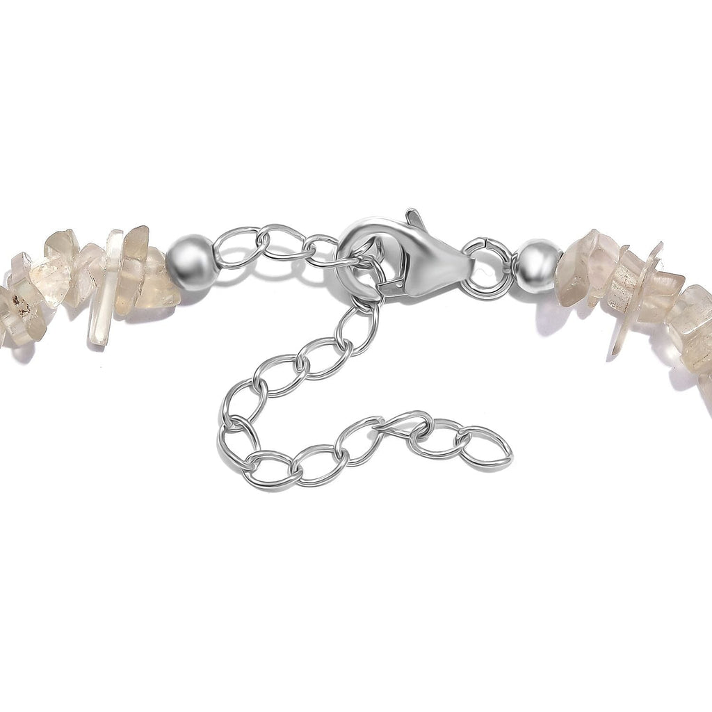 Turkizite Bracelet (Size - 7.5-2 Ext) in Rhodium Overlay Sterling Silver 65.00 Ct.