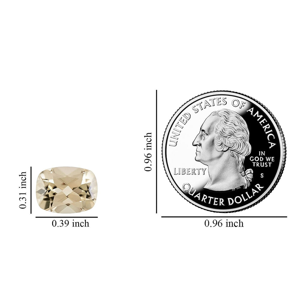 Turkizite Cushion 10x8 mm
