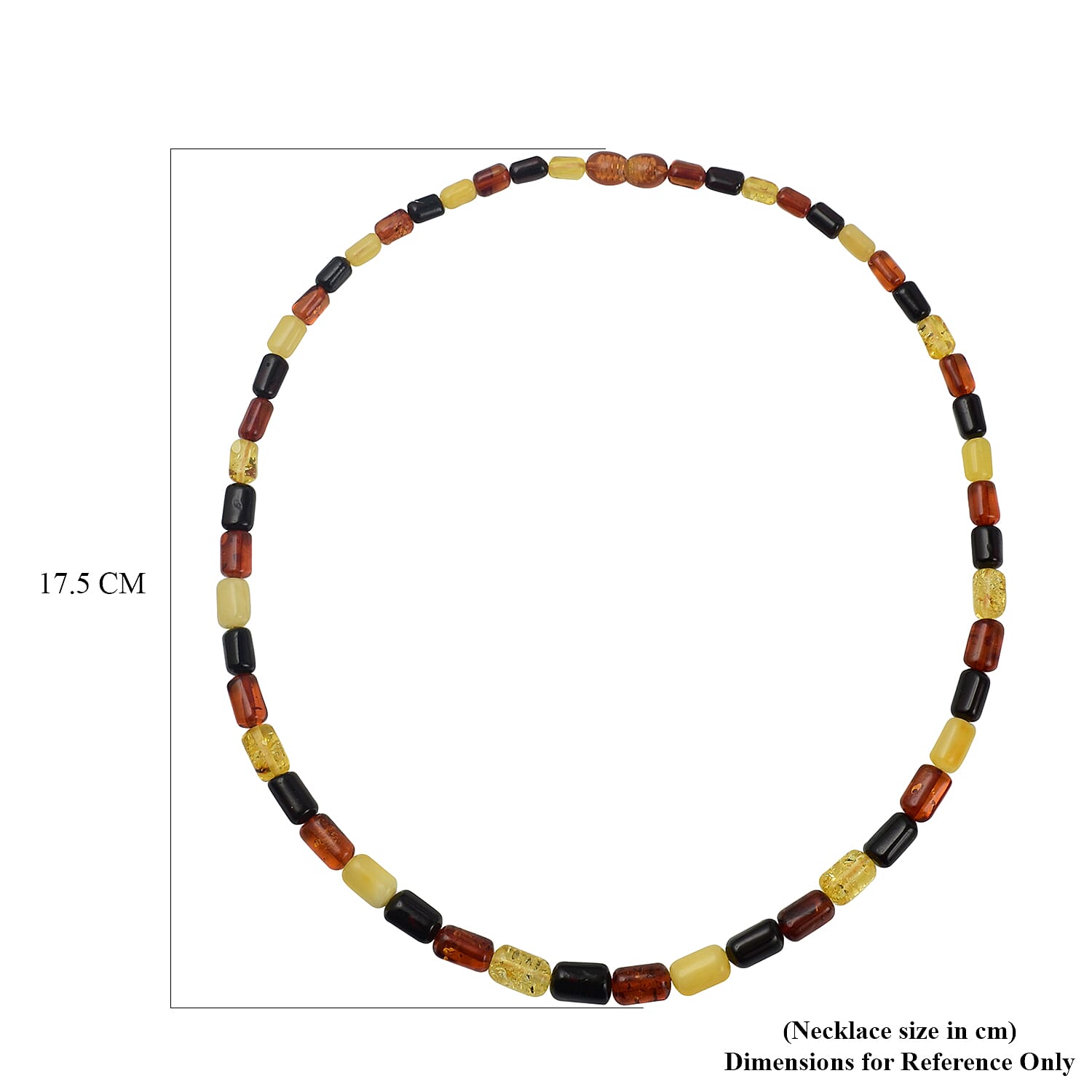 Tuscon Gem Find - Amber Barrel Necklace (Size 18). Total Wt 50 Cts 7747227 4
