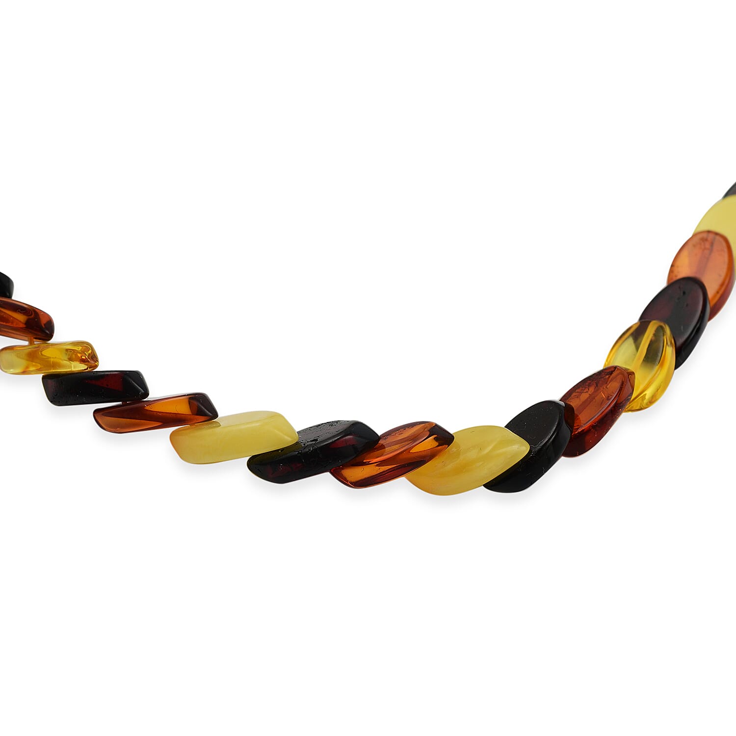 Tuscon Gem Find - Amber Marquise Shaped Necklace (Size 20) 70.00 Ct 7747288 2